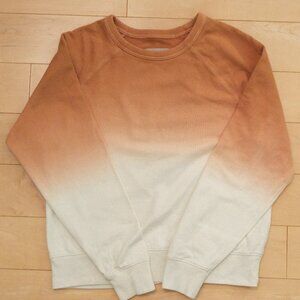 Everlane Dip-Dye Crewneck Sweatshirt Brown to White – Size S